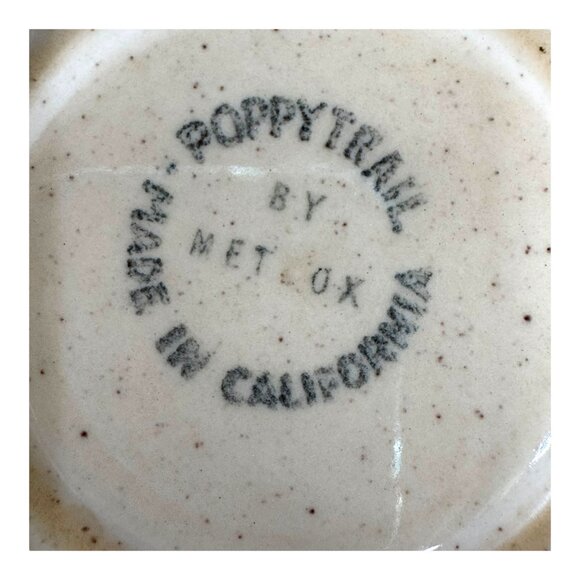 Metlox Poppytrail Ceramic Replacement Saucer Lot Set Of 3 Made In California 6" - Picture 4 of 6